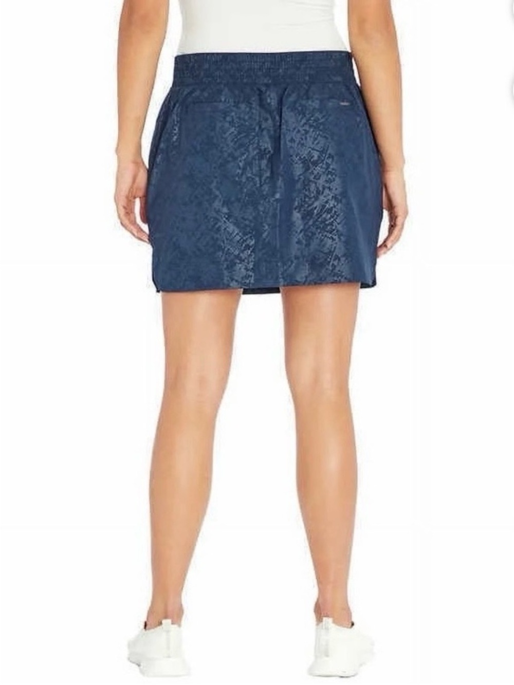 Orvis Embossed Pull-On Travel Skort | Size M | Navy Blue - Picture 4 of 9